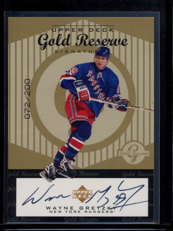 Wayne Gretzky 1998 Upper Deck Gold Reserve #WG Signatures /200 RAW