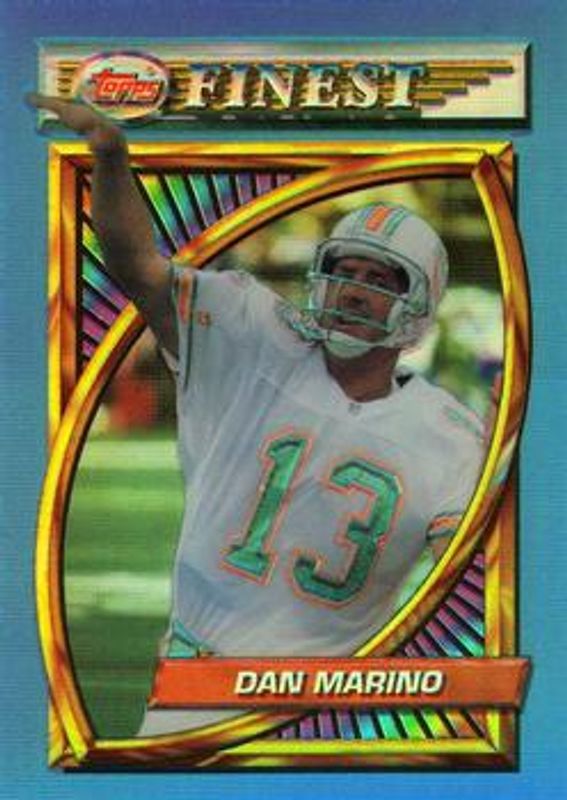 Dan Marino 1994 Topps Finest #142 Refractors RAW