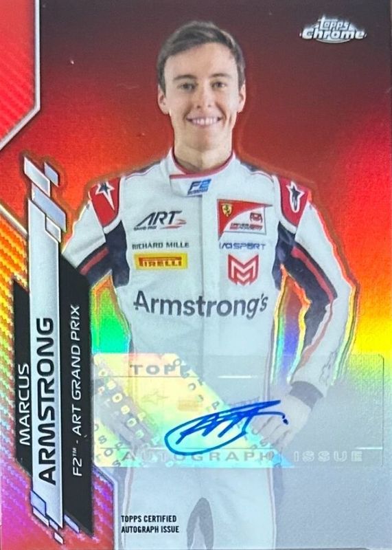 2020 Topps Chrome Formula 1 #F1A-MA Autographs - Red Refractor /5