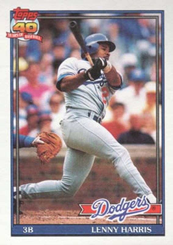 Lenny Harris 1991 Topps #453 Base RAW
