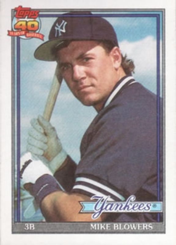 Mike Blowers 1991 Topps #691 Base RAW