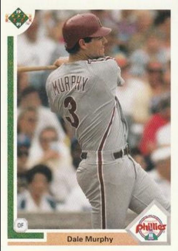 Dale Murphy 1991 Upper Deck #447 Base RAW