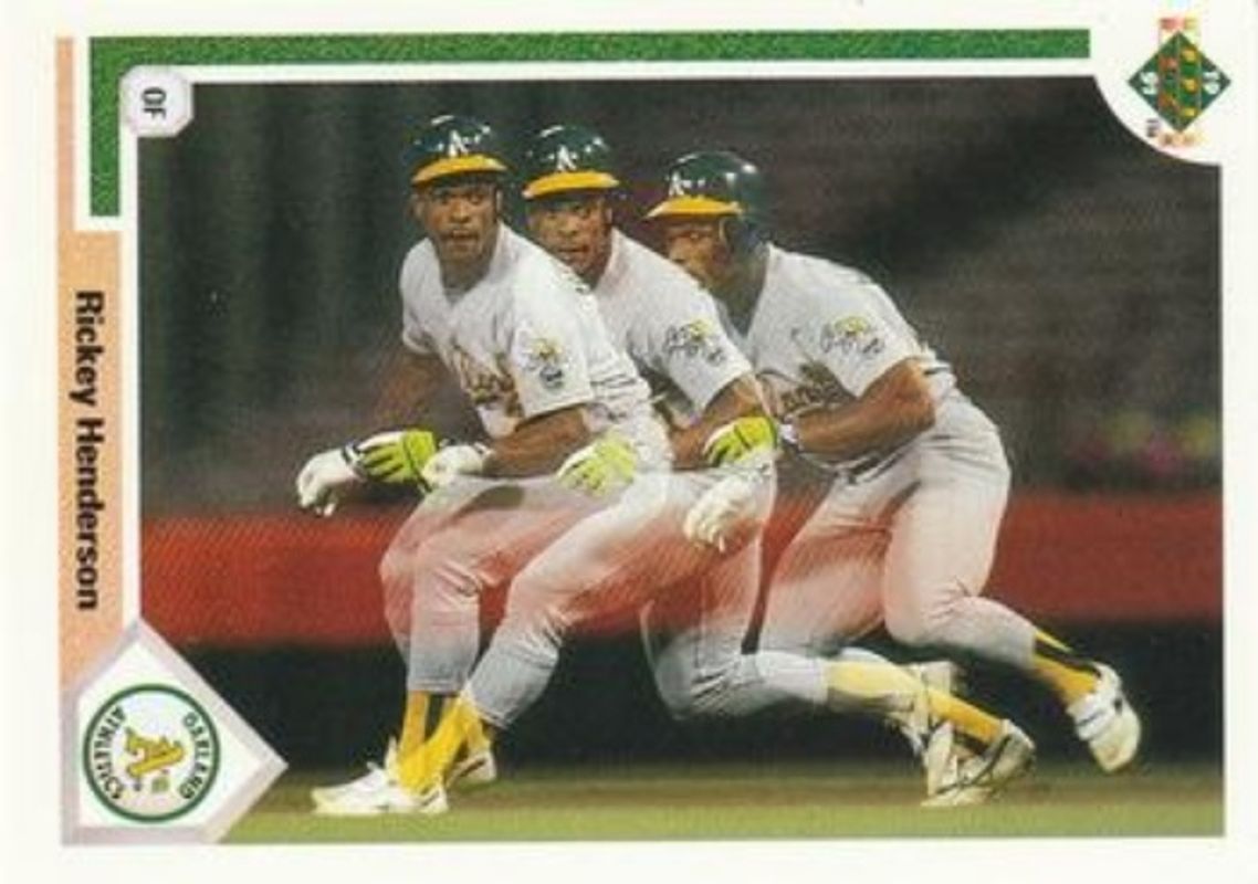 Rickey Henderson 1991 Upper Deck #444 Base RAW