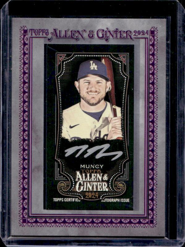 2019 Topps Allen & Ginter X #MA-MMU Baseball Framed Mini Autographs - Silver Ink /25