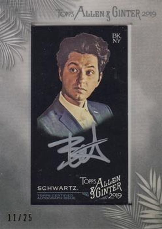 2019 Topps Allen & Ginter X #MA-BS Non-Baseball Framed Mini Autographs - Silver Ink /25