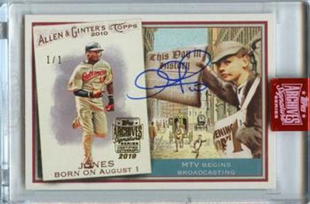2019 Topps Archives Signature Series #TDH29 Adam Jones