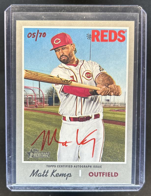 2019 Topps Heritage #ROA-MK Real One High Number Autographs - Red Ink /70