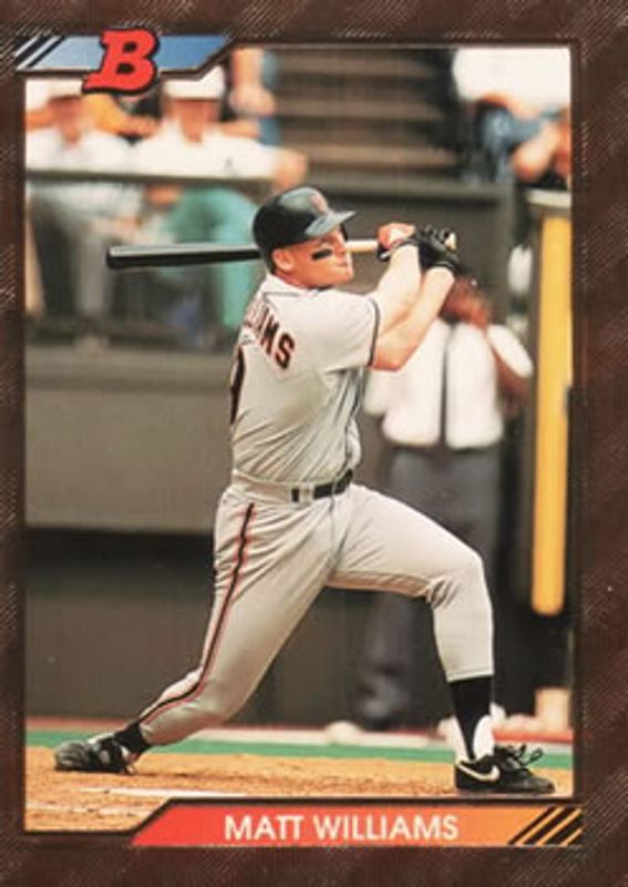 Matt Williams 1992 Bowman #579 Base RAW
