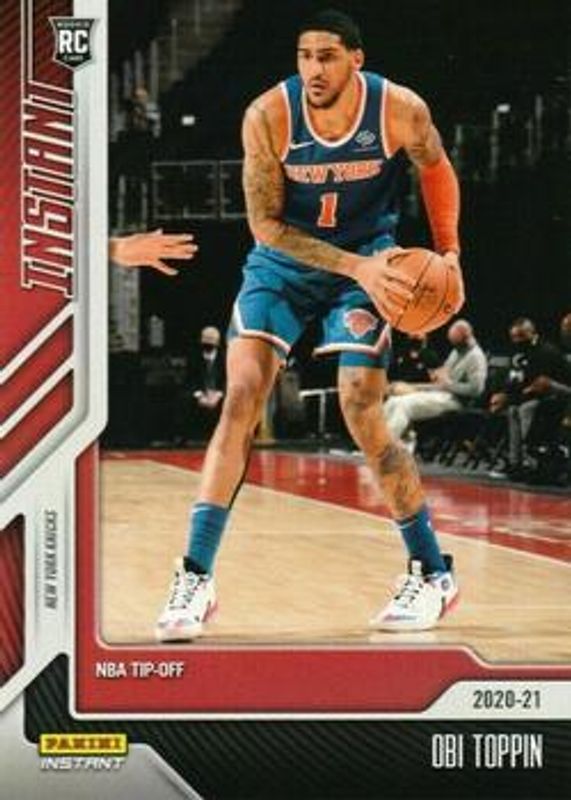 Obi Toppin 2020 Panini Instant #7 Base Rookie RAW
