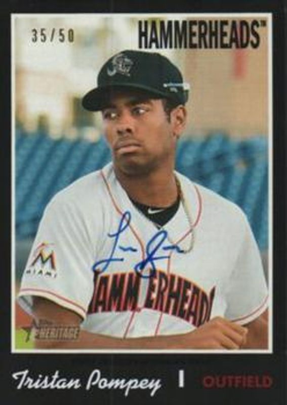 2019 Topps Heritage Minor League #ROA-TP Real One Autographs - Black Border /50
