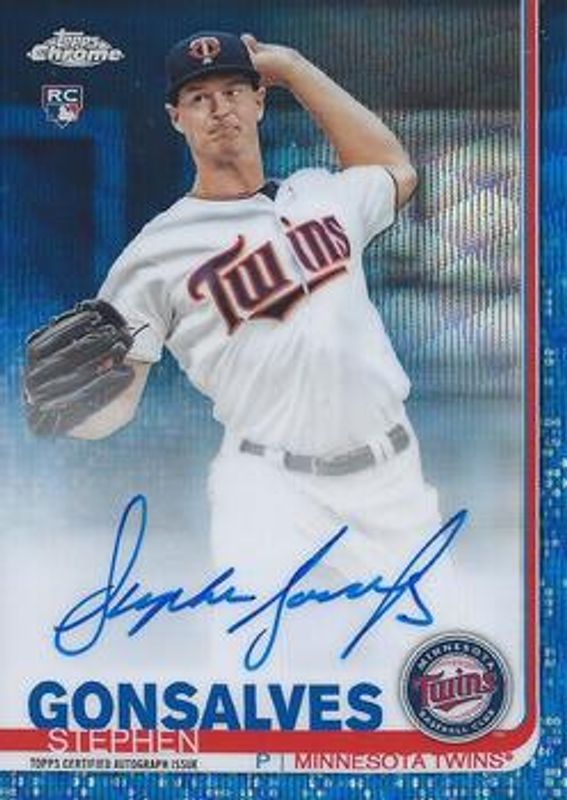 2019 Topps Chrome #RA-SG Rookie Auto - Blue Wave Refractor /150