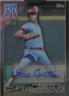 2019 Topps Clearly Authentic #YBP-SC 150 Years of Professional Baseball Autographs - Black /75