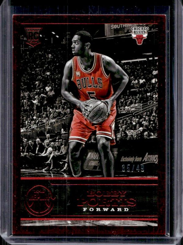 Bobby Portis 2015 Replay #14 Red /49 Rookie RAW