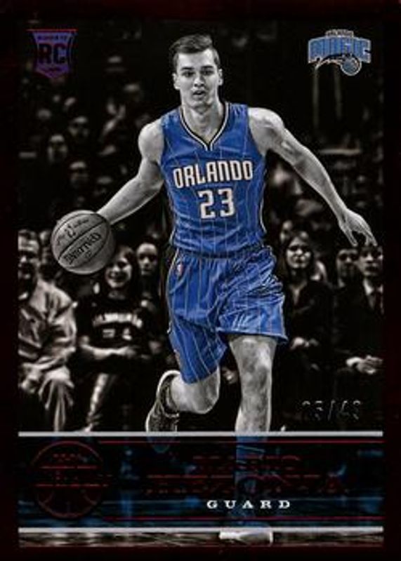 Mario Hezonja 2015 Replay #82 Red /49 Rookie RAW