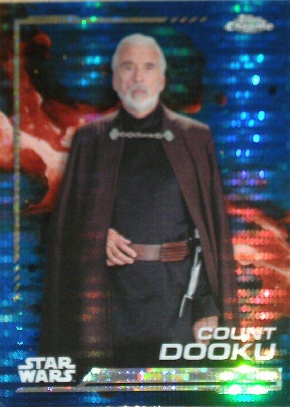 2024 Topps Chrome Star Wars #129 Blue Blaster Pulsar Refractor