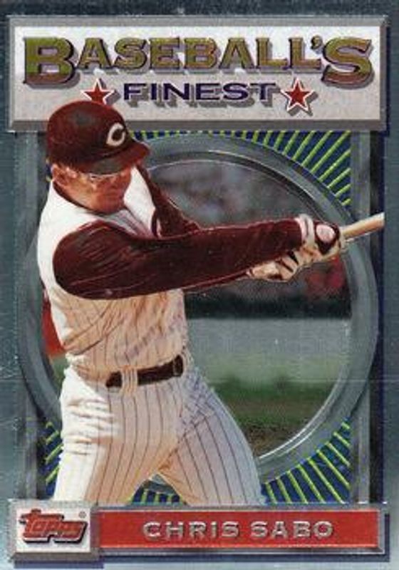Chris Sabo 1993 Topps Finest #39 Base RAW