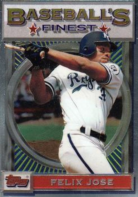 Felix Jose 1993 Topps Finest #81 Base RAW