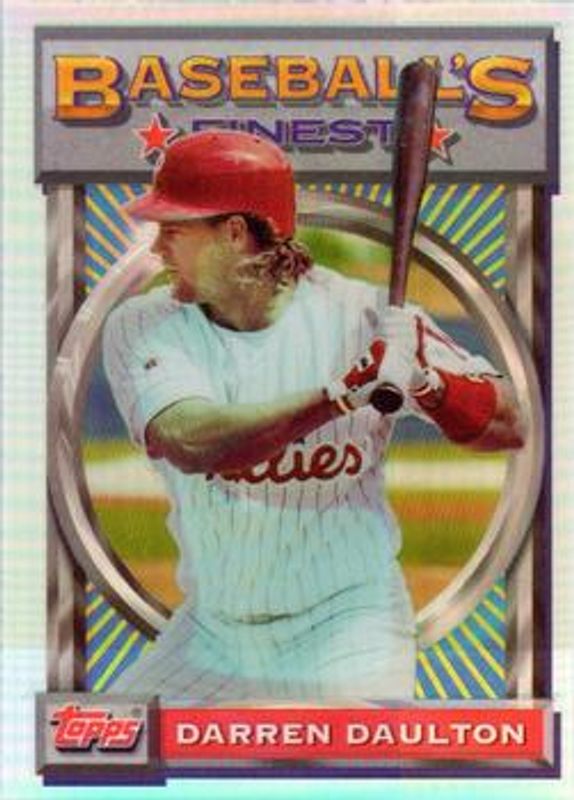 Darren Daulton 1993 Topps Finest #171 Refractor RAW