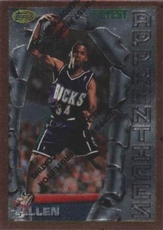 Ray Allen 1996 Topps Finest #22 Base Rookie RAW