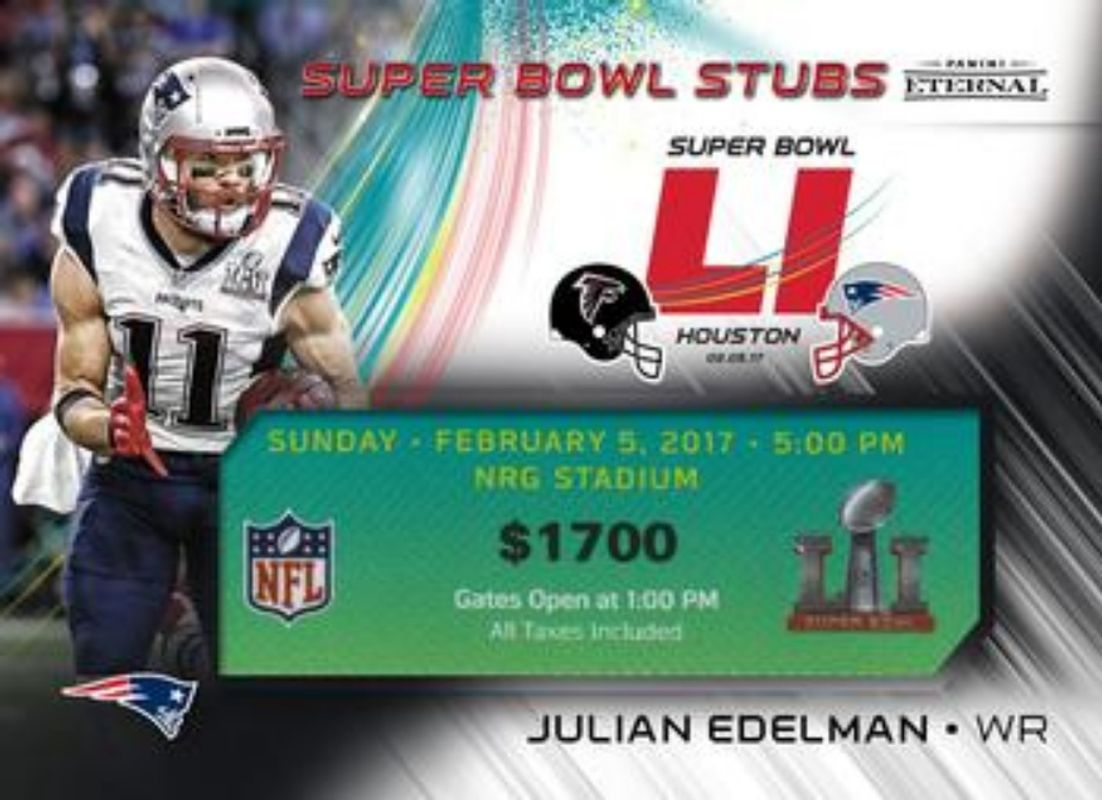 2017 Panini Eternal #PE-SB5 Super Bowl Stubs - Black /1