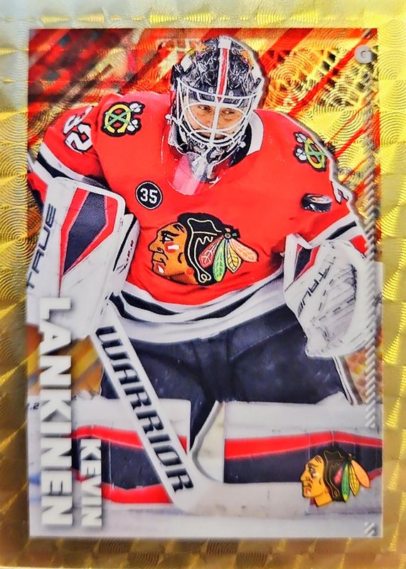 Kevin Lankinen 2022 Topps Chrome NHL Sticker Collection #114 Superfractor /1 RAW