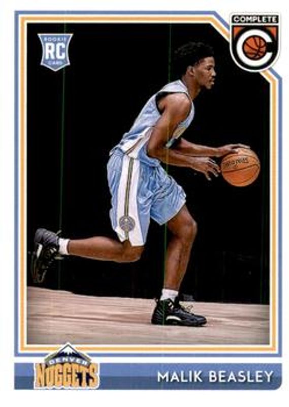 Malik Beasley 2016 Complete #223 No Printing on Back Rookie RAW