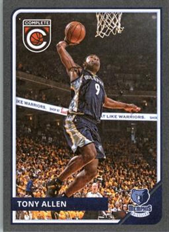 Tony Allen 2015 Panini Complete #204 Silver RAW
