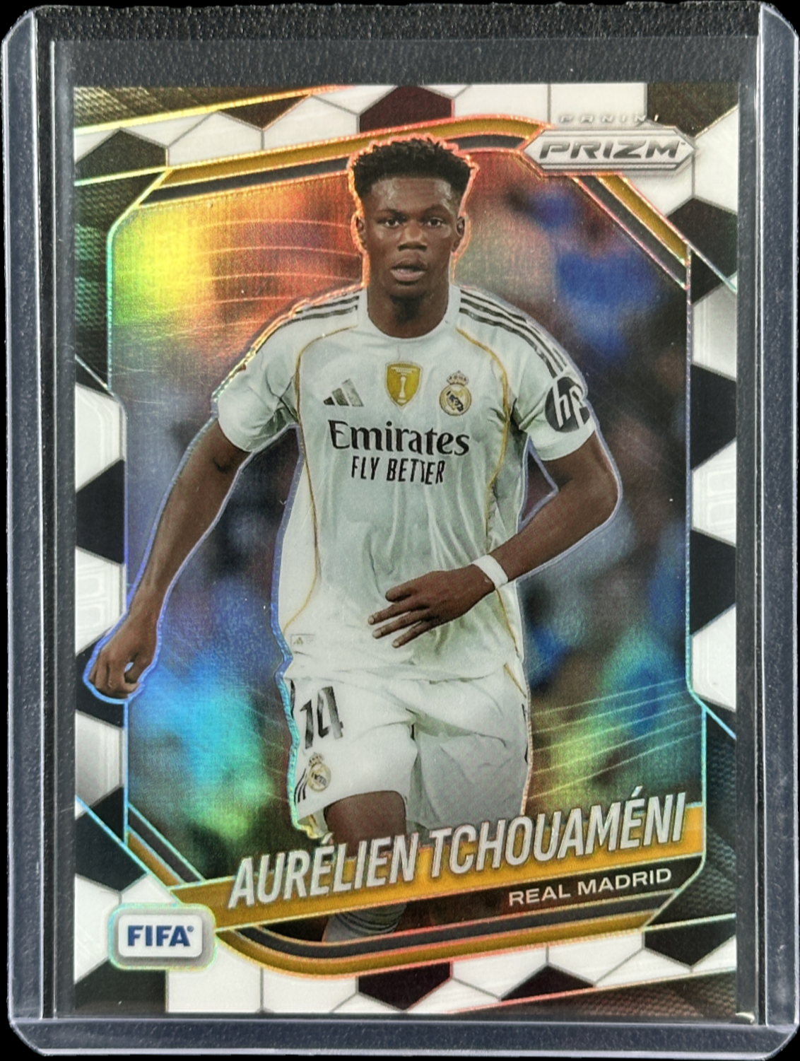 Aurelien Tchouameni 2025 Prizm FIFA #182 Soccer Ball Price Guide ...