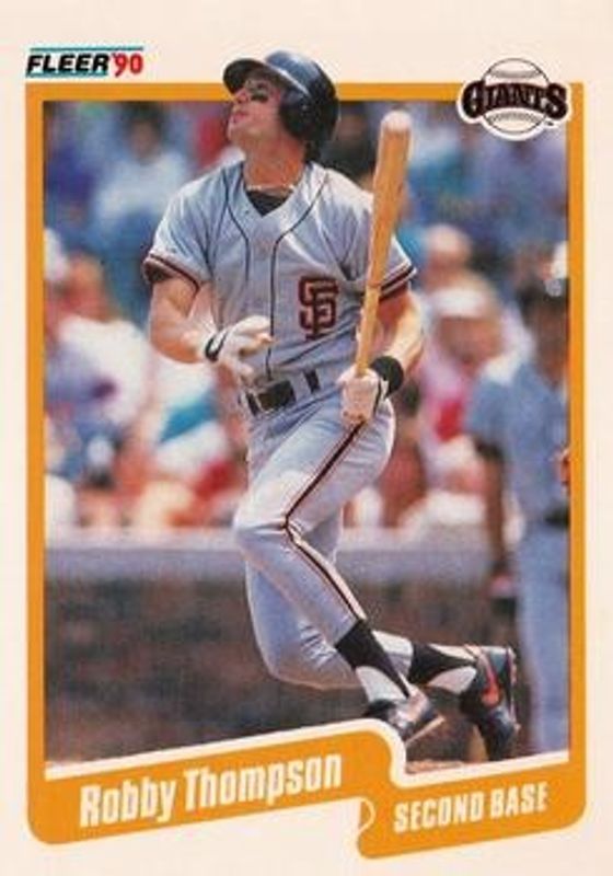 Robby Thompson 1990 Fleer #73 Base RAW
