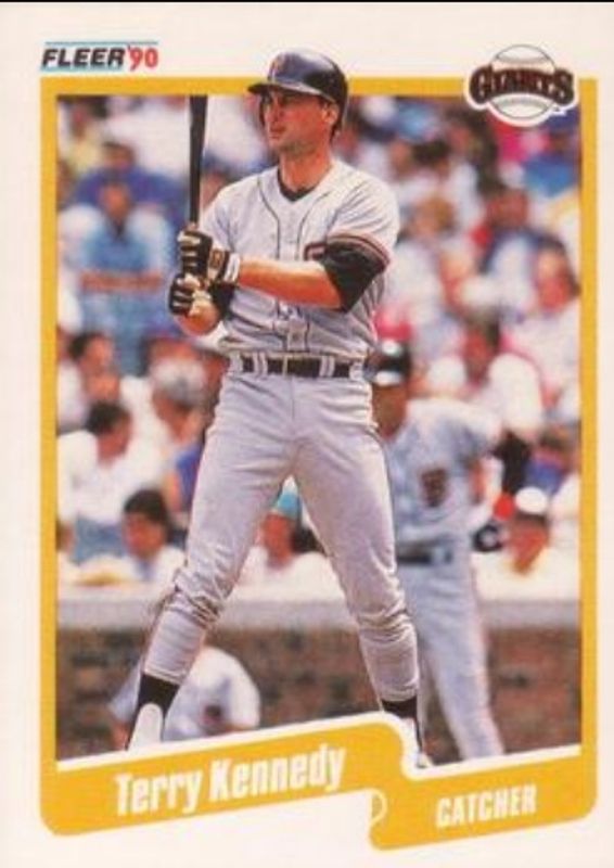 Terry Kennedy 1990 Fleer #58 Base RAW