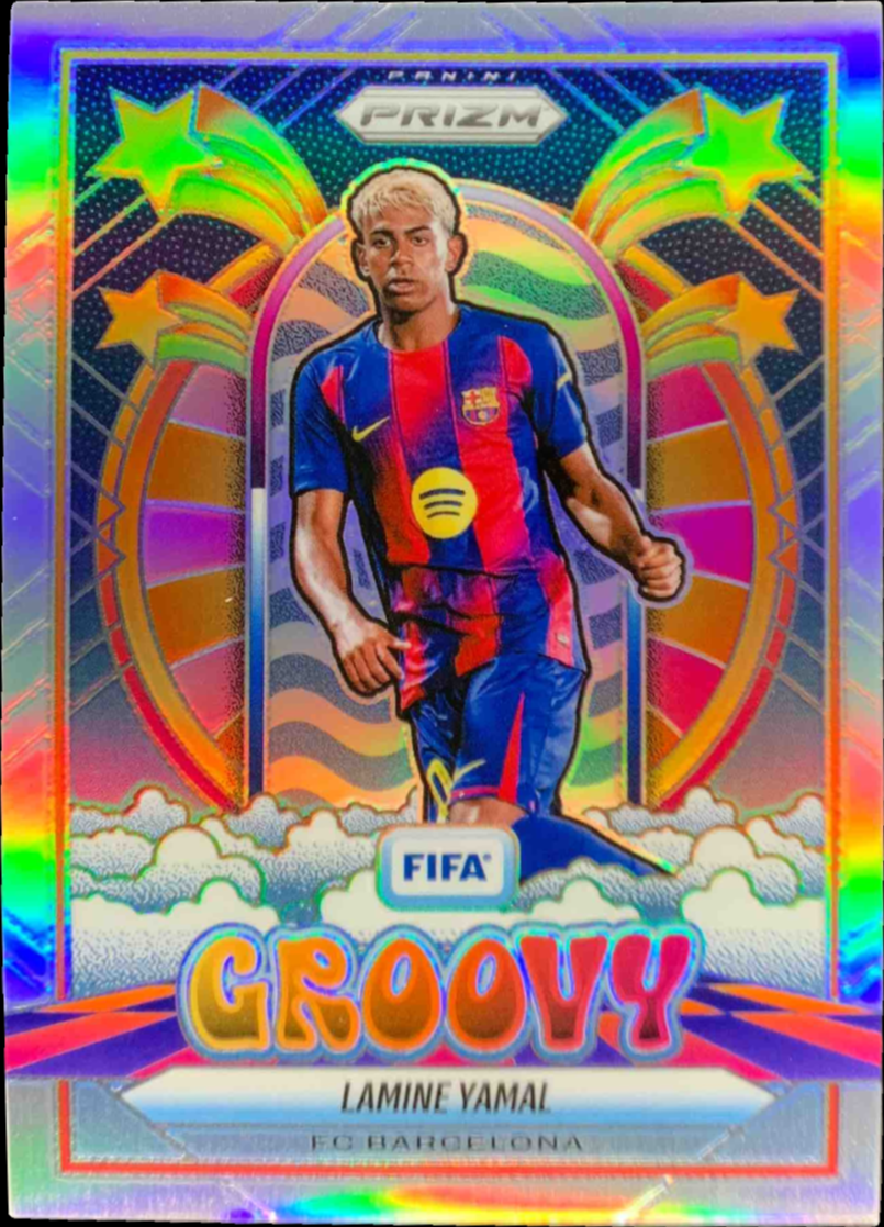 Lamine Yamal 2025 Prizm FIFA #8 Groovy /(SSP) Price Guide - Sports