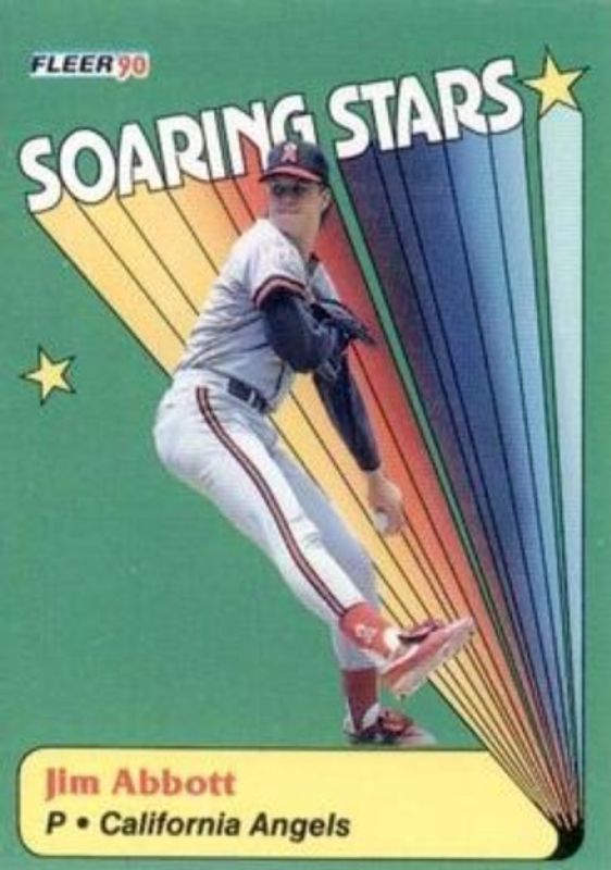 Jim Abbott 1990 Fleer #10 Soaring Stars RAW