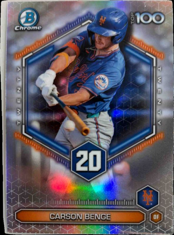 Carson Benge 2026 Bowman #BTP-20 Scouts Top 100 Price Guide - Sports ...
