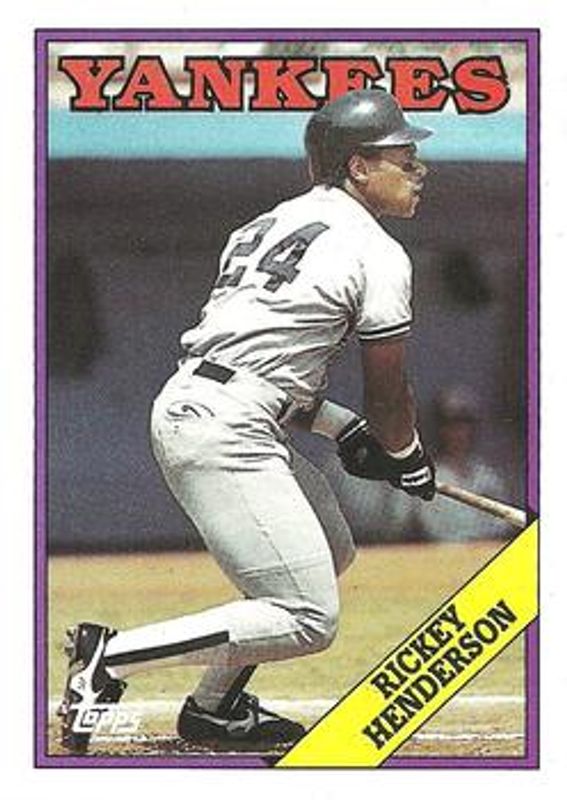 Rickey Henderson 1988 Topps #60 Base RAW