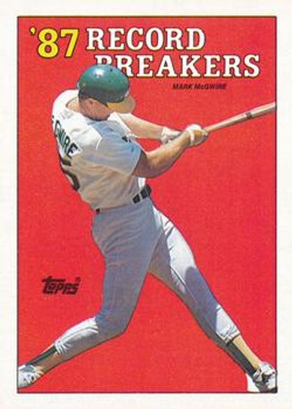 Mark McGwire 1988 Topps #3a Base RAW