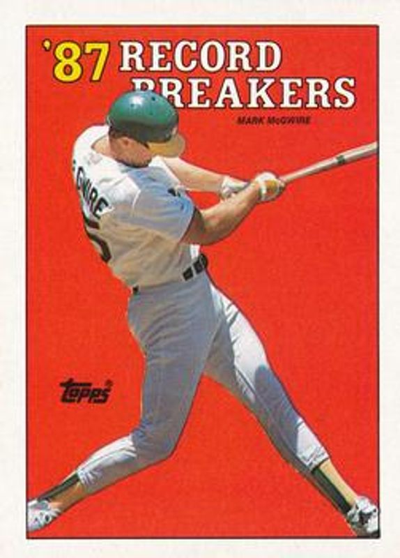 Mark McGwire 1988 Topps #3b Base RAW