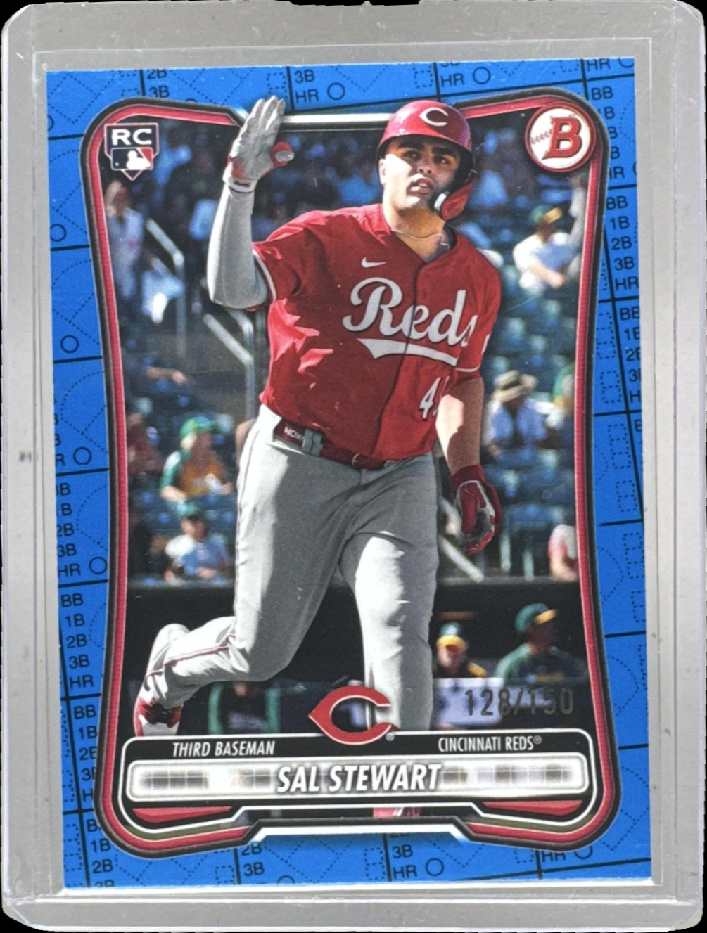 Sal Stewart 2026 Bowman #6 Blue Pattern /150 Price Guide - Sports 