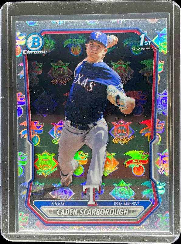 Caden Scarborough - #BCP-17 Chrome Prospects League Logofractor /35 (1st)