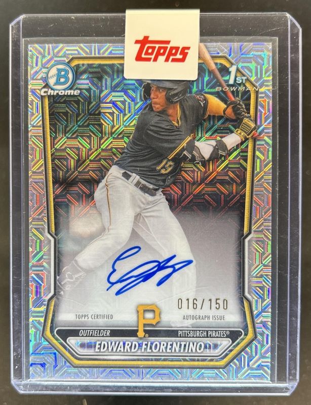 2026 Bowman #CPA-EF Chrome Prospect Autographs - HTA Choice Refractor /150 (1st)
