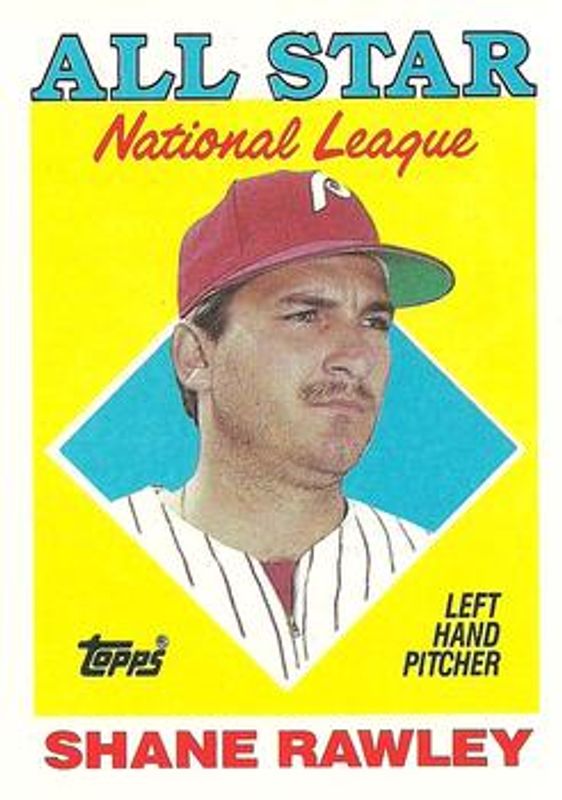 Shane Rawley 1988 Topps #406 Base (All-Star) RAW
