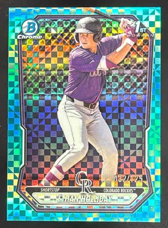 2026 Bowman #BCP-1 Chrome Prospects - Aqua X-Fractor /125 (1st)