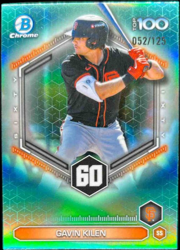 2026 Bowman #BTP-60 Scouts Top 100 - Aqua Refractor /125