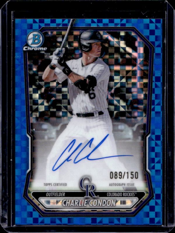 2026 Bowman #CPA-CC Chrome Prospect Autographs - Blue X-Fractor /150