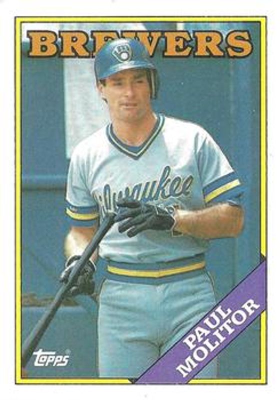 Paul Molitor 1988 Topps #465 Base RAW