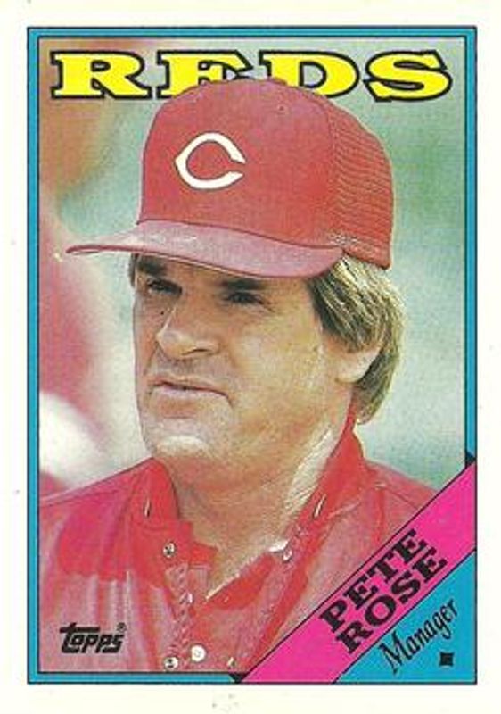 Pete Rose 1988 Topps #475 Base RAW