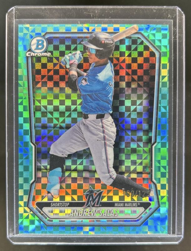 2026 Bowman #BCP-55 Chrome Prospects - Aqua X-Fractor /125