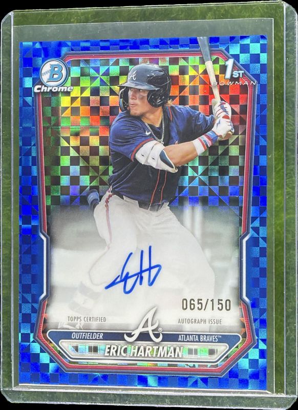 2026 Bowman #CPA-EHA Chrome Prospect Autographs - Blue X-Fractor /150 (1st)