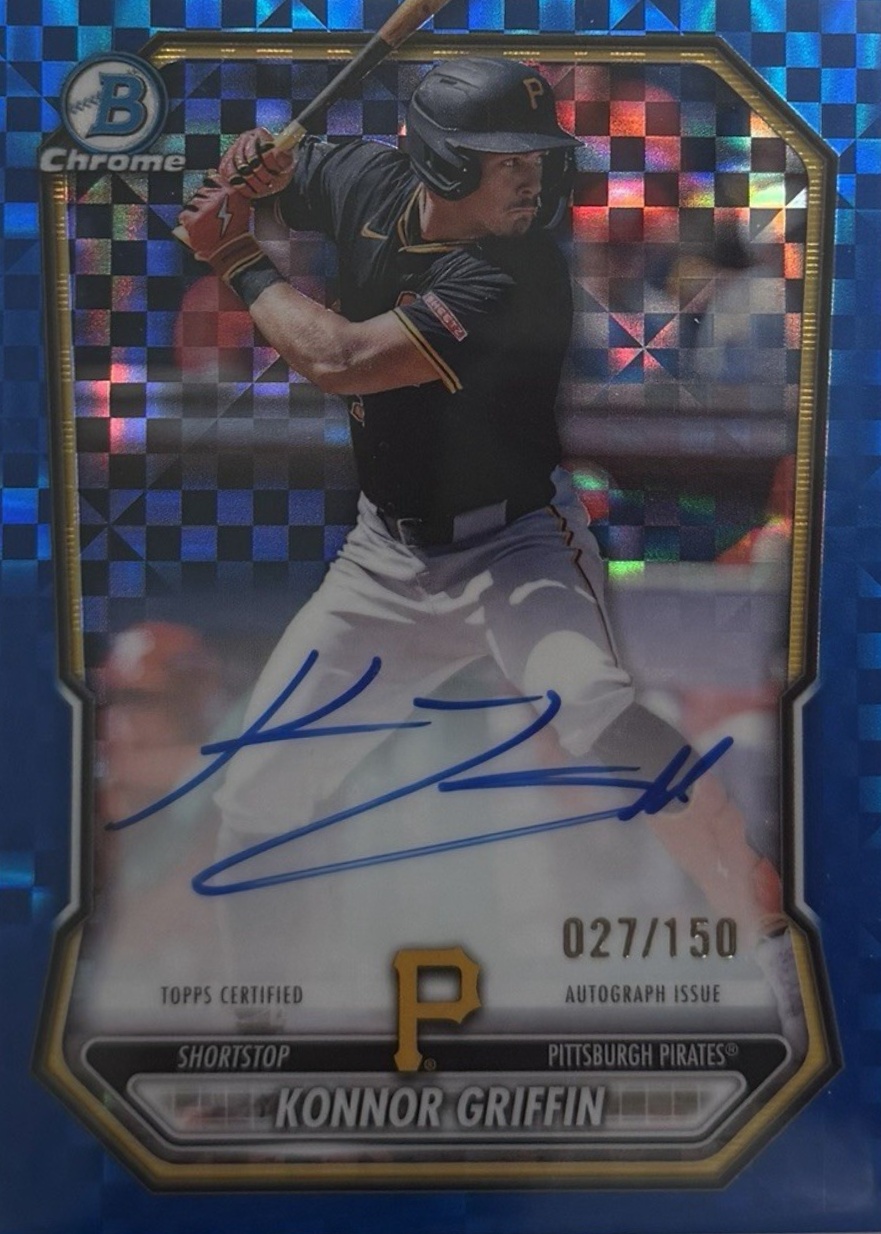 Konnor Griffin 2026 Bowman #CPA-KG Chrome Prospect Autographs - Blue X ...
