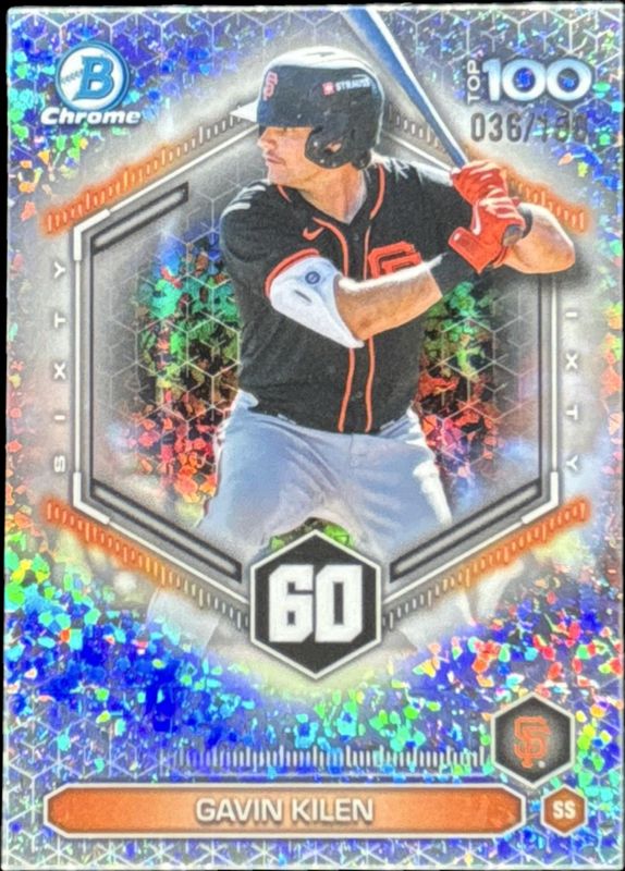 2026 Bowman #BTP-60 Scouts Top 100 - Mini-Diamond Refractor /150