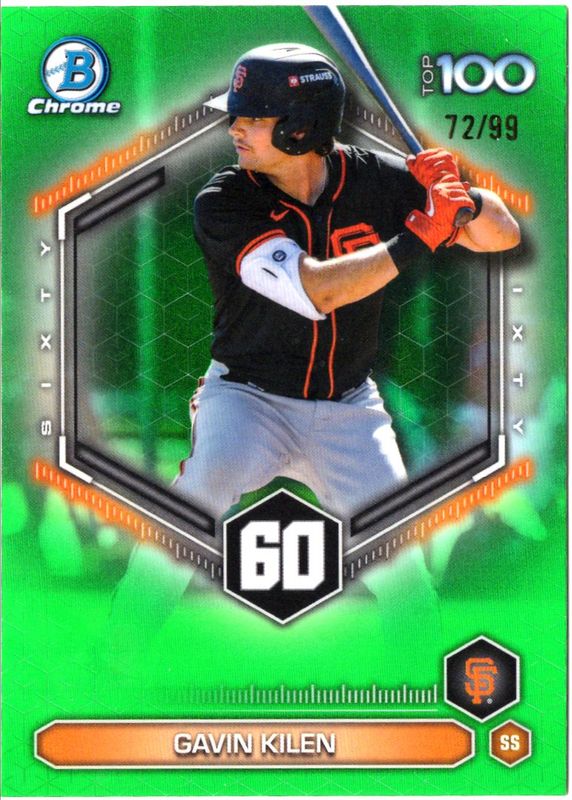 2026 Bowman #BTP-60 Scouts Top 100 - Green Refractor /99